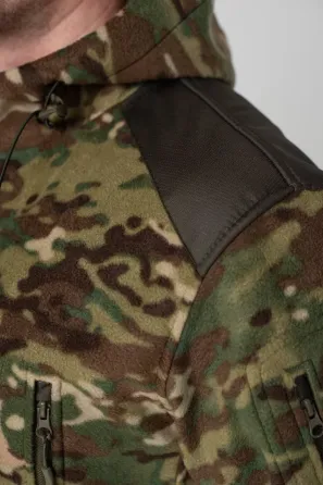 Тактична Куртка мультикам мікрофліс з Капюшоном Military MTP Дніпро