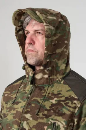 Тактична Куртка мультикам мікрофліс з Капюшоном Military MTP Дніпро