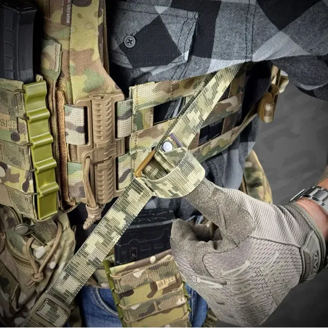 Ремінь збройовий RAGNAROK одно/двоточковий з широким наплічником "RAGNARR" Березань - фото 4