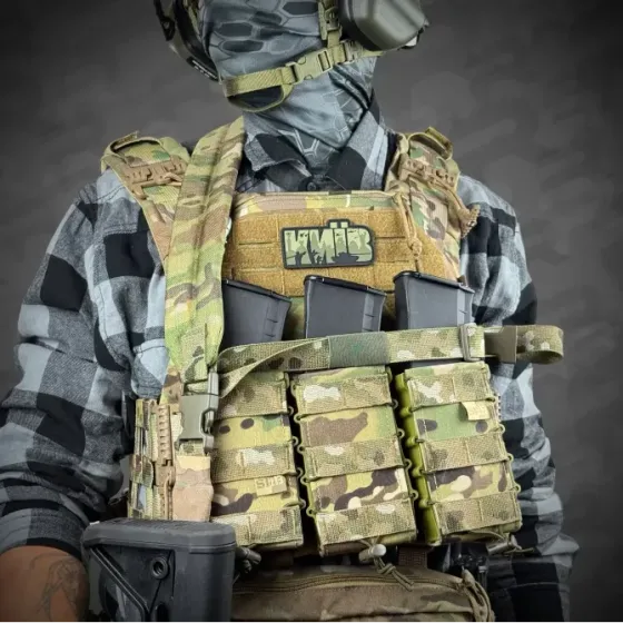 Ремінь збройовий RAGNAROK триточковий з широким наплічником "KRAKEN" carbine Березань