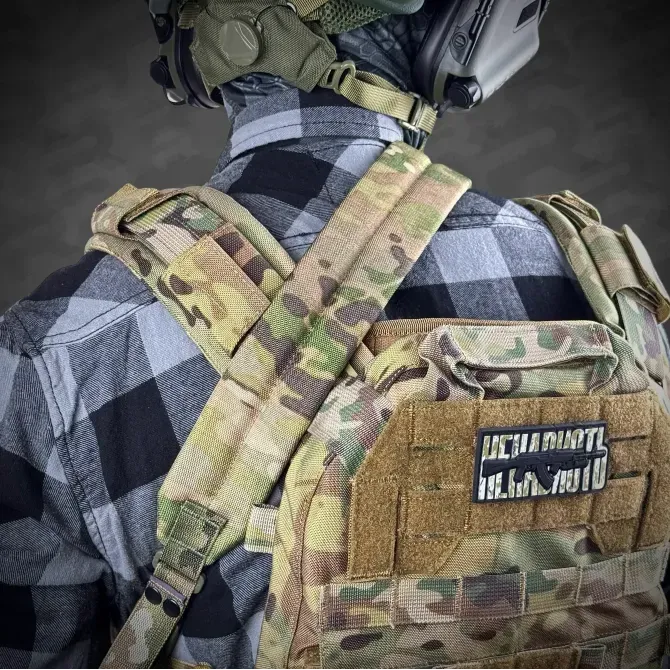 Ремінь збройовий RAGNAROK триточковий з широким наплічником "KRAKEN" carbine Березань - фото 6