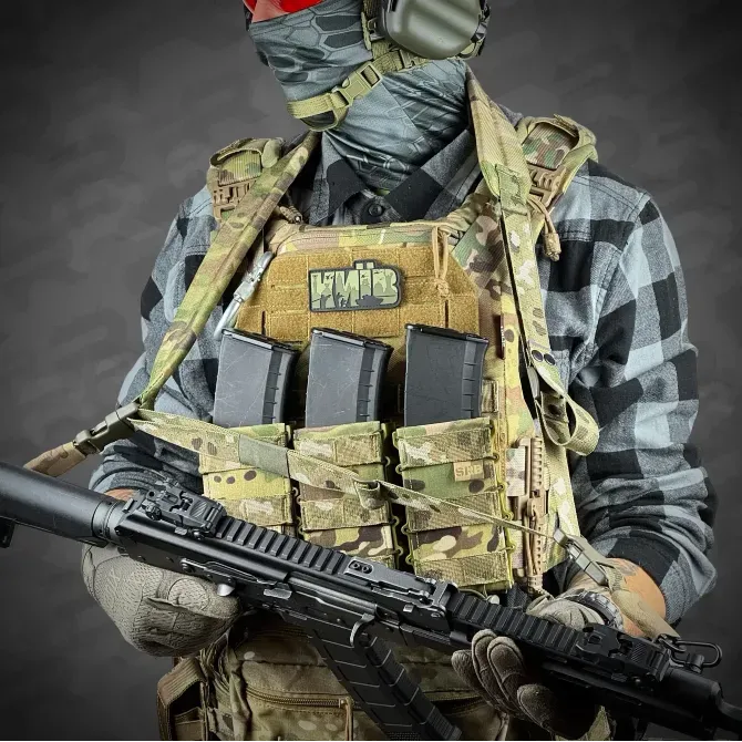 Ремінь збройовий RAGNAROK триточковий з широким наплічником "KRAKEN" carbine Березань - фото 4