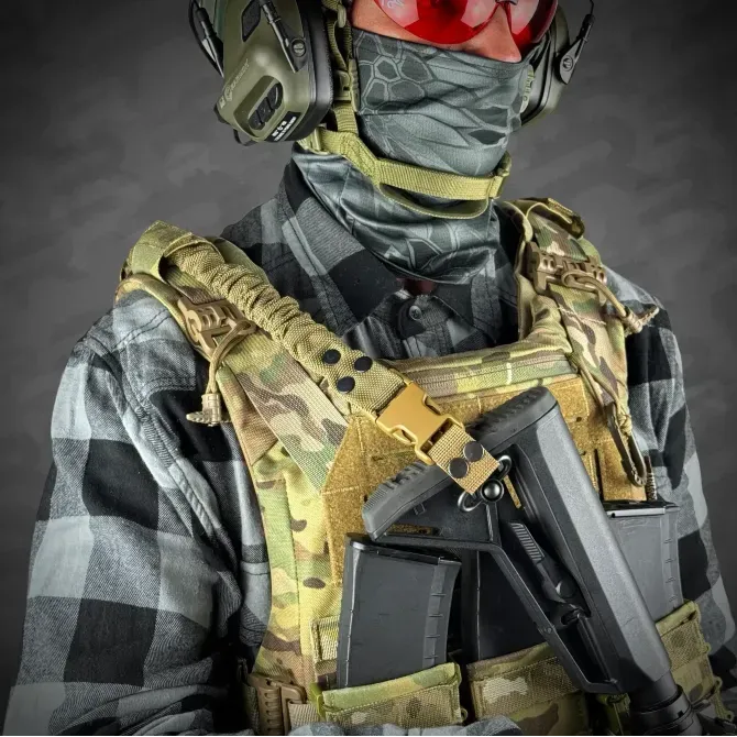 Одноточковий плечовий ремінь з кріпленням до плитоноски На QD антабках RAGNAROK THOR Березань - фото 2