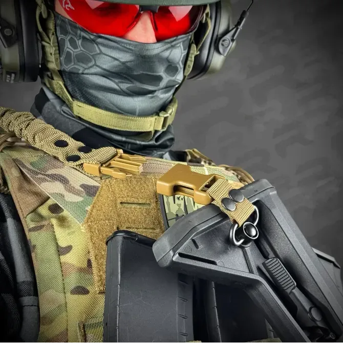 Одноточковий плечовий ремінь з кріпленням до плитоноски На QD антабках RAGNAROK THOR Березань - фото 4