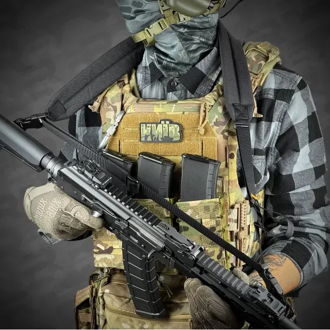 Ремінь триточковий збройовий RAGNAROK з широким наплічником "KRAKEN" на QD антабках Березань - фото 4