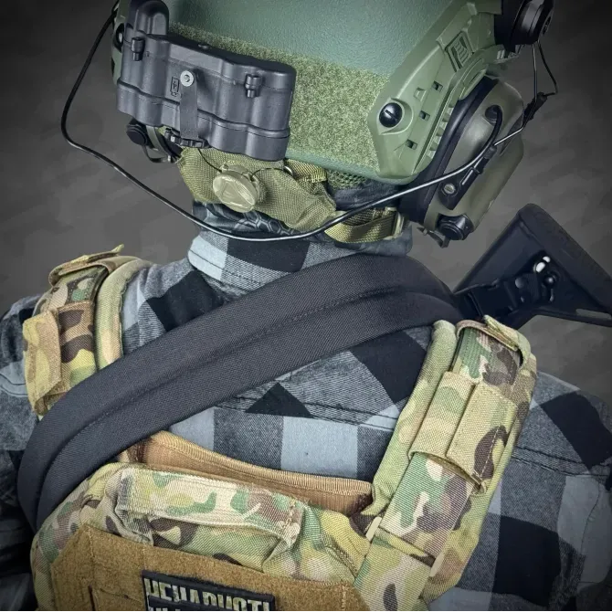 Ремінь триточковий збройовий RAGNAROK з широким наплічником "KRAKEN" на QD антабках Березань - фото 5