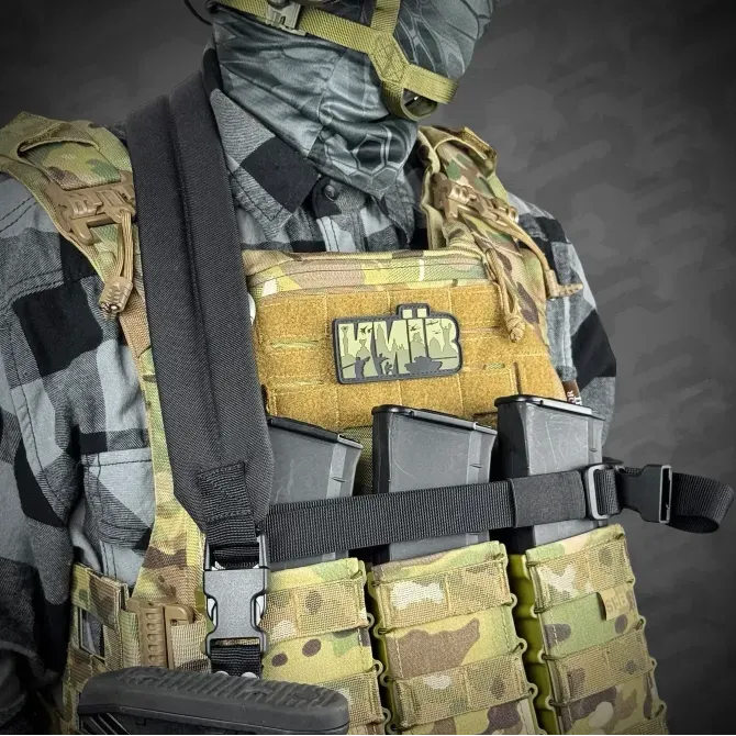 Ремінь триточковий збройовий RAGNAROK з широким наплічником "KRAKEN" на QD антабках Березань - фото 6