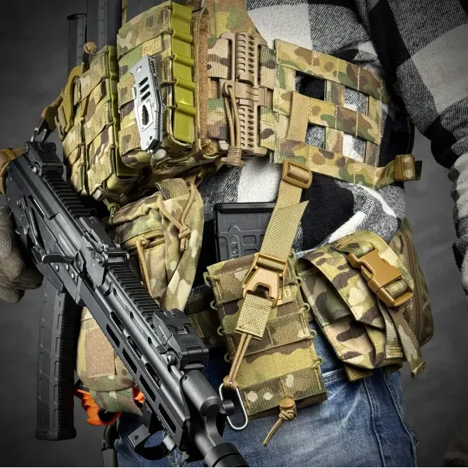 Комплект одноточкового плечового ременя з кріпленням до плитоноски RAGNAROK "THOR" Березань - фото 4