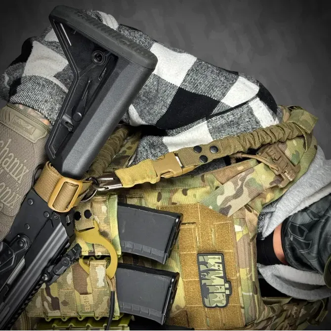 Комплект одноточкового плечового ременя з кріпленням до плитоноски RAGNAROK "THOR" Березань - фото 5