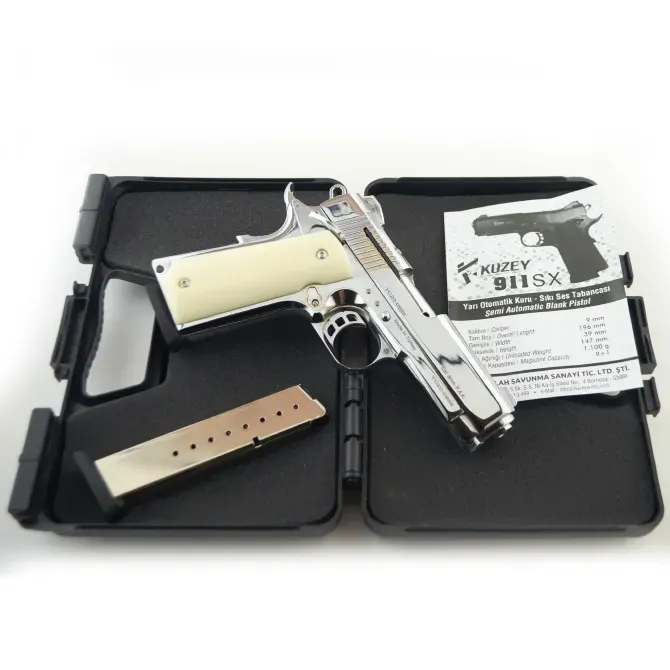 Стартовий пістолет KUZEY 911 SX Chrome Одеса - фото 5