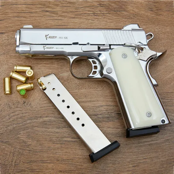 Стартовий пістолет KUZEY 911 SX Chrome Одеса - фото 1