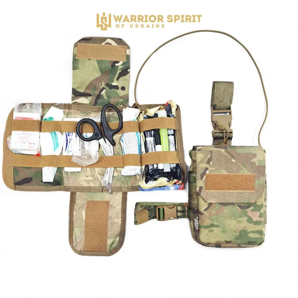 Підсумок тактичний під аптечку з вкладишем Warrior Spirit WS-Apt 2.0 Мультикам Березань - фото 3