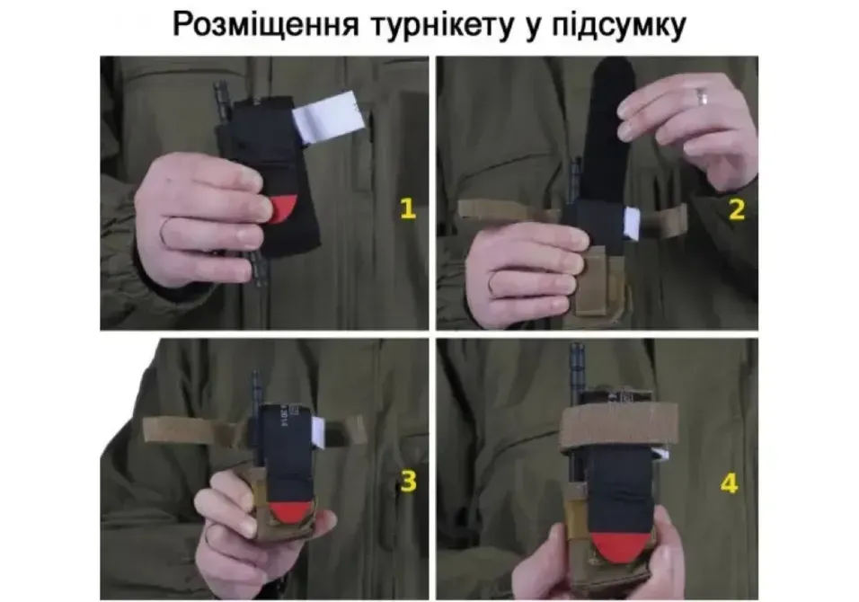 Підсумок під турнікет (MOLLE, CAT, підсумок на розгрузку, жилет, РПС) 15х5 см Березань - фото 5