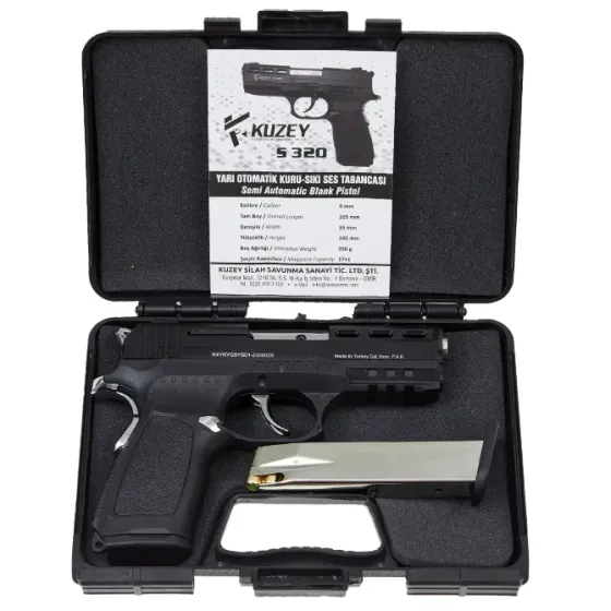 Стартовий пістолет KUZEY S320 Black Одесса