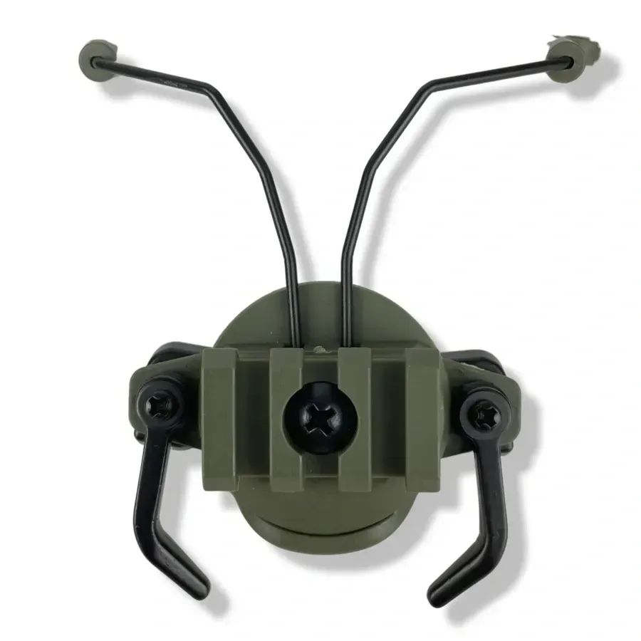 Кріплення-адаптер для навушників на шолом 19-21мм, затискний Олива Березань - фото 2