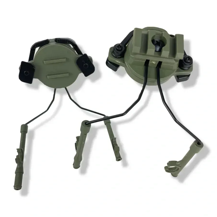 Кріплення-адаптер для навушників на шолом 19-21мм, затискний Олива Березань - фото 1