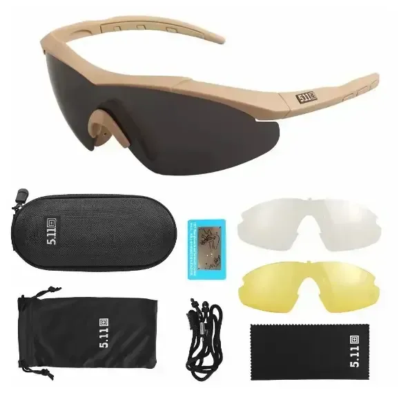 ТАКТИЧНІ ОКУЛЯРИ 5.11 AILERON SHIELD З 3 ЛІНЗАМИ Березань - фото 3