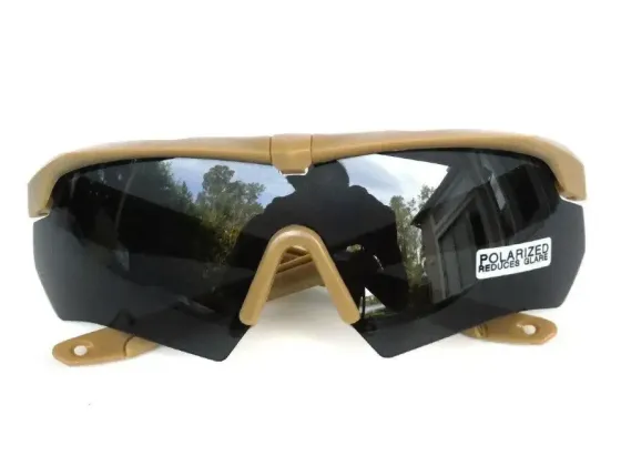 Тактичні захисні окуляри Crossbow Polarized із трьома змінними лінзами Березань