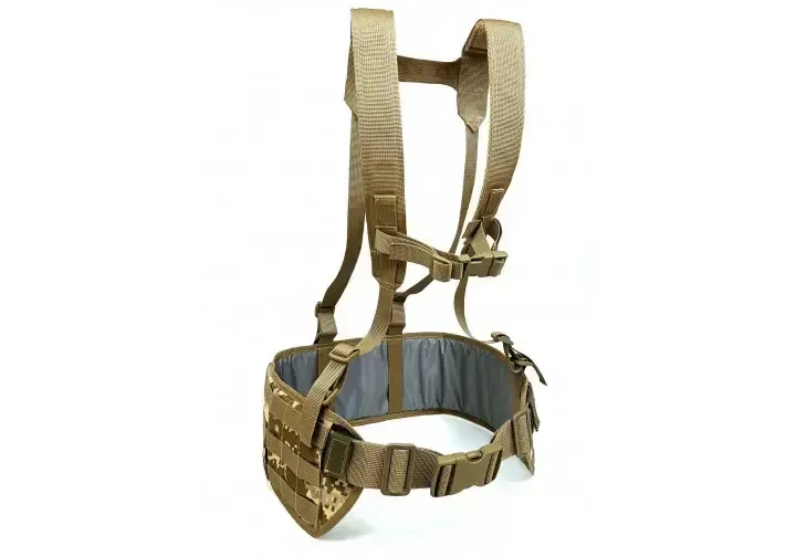 Тактичний пояс розвантажувальний РПС з кріпленнім MOLLE та плечовими лямками без підсумків Березань - фото 1