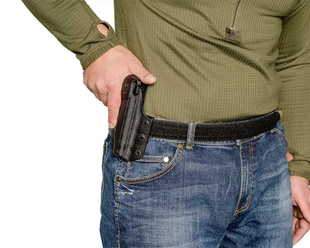 Кобура ПК9 пластикова поясна для ПМ чорна Березань - фото 4