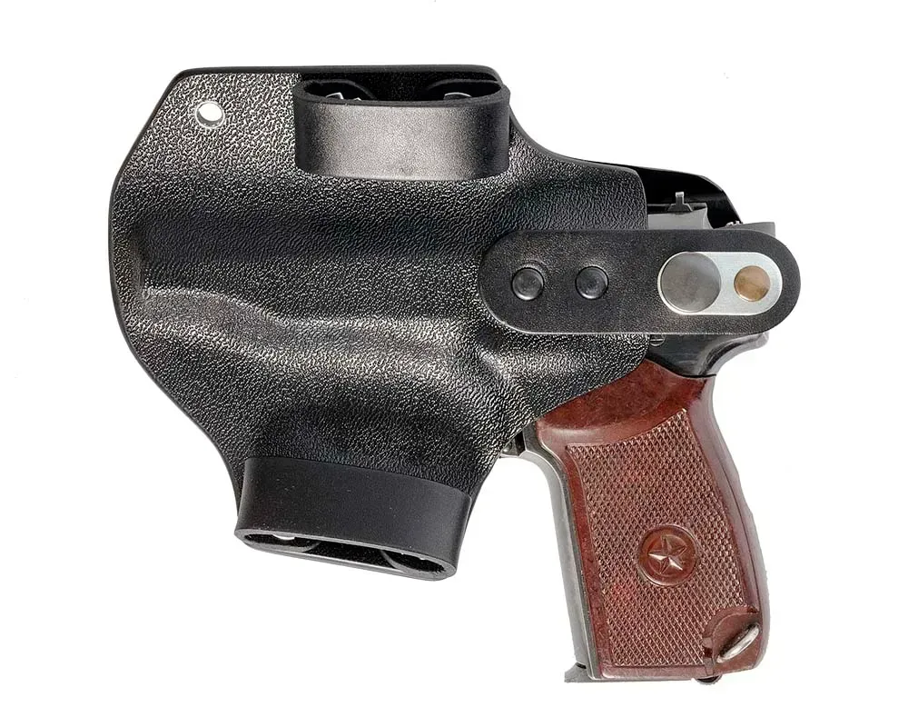 Кобура ПК9 пластикова поясна для ПМ чорна Березань - фото 2