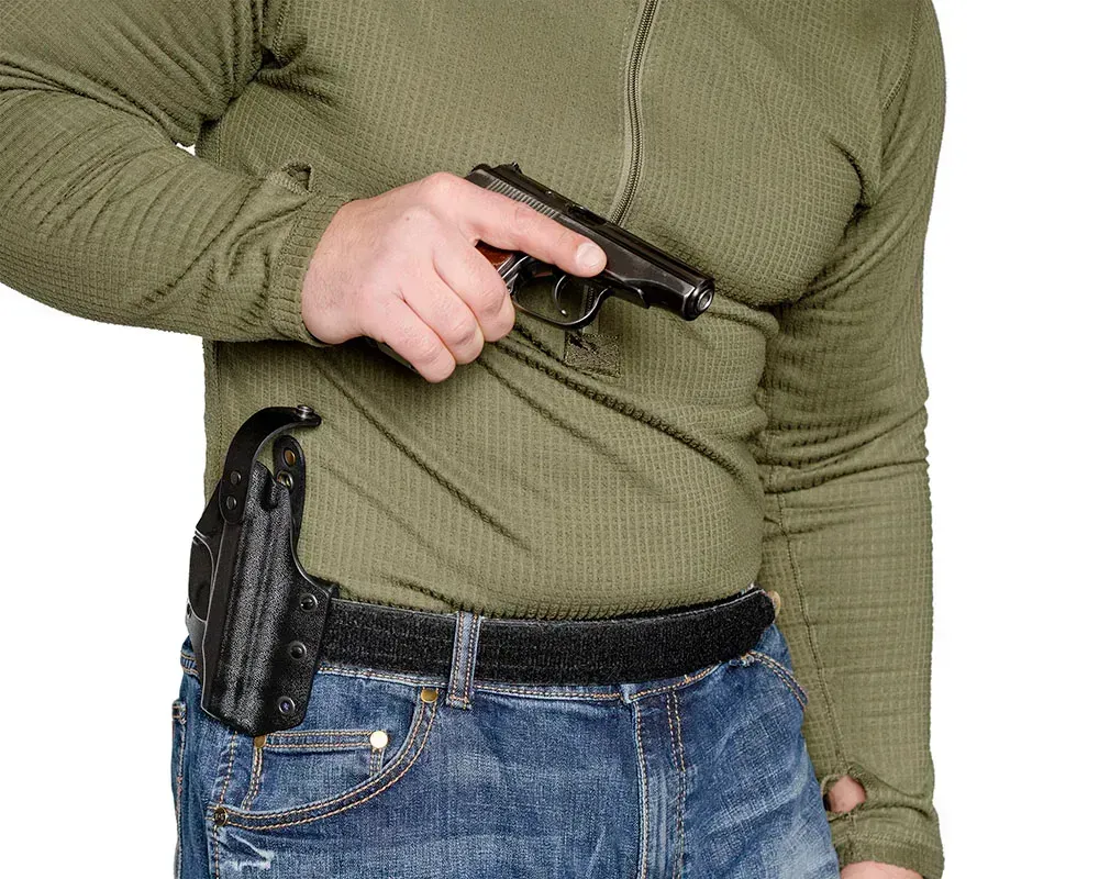 Кобура ПК9 пластикова поясна для ПМ чорна Березань - фото 5