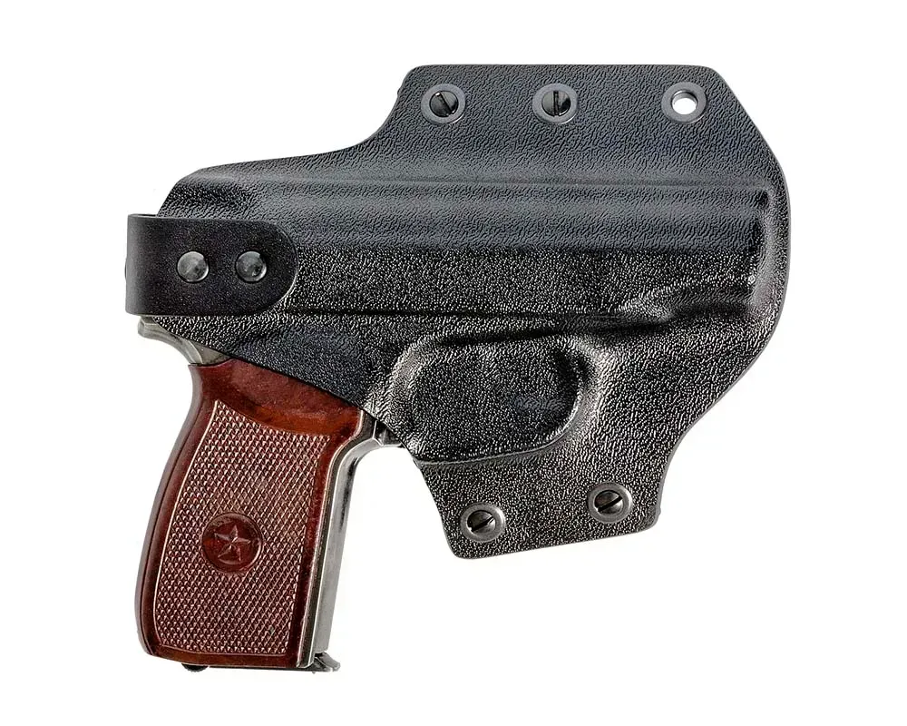 Кобура ПК9 пластикова поясна для ПМ чорна Березань - фото 1