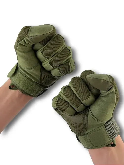 Тактичні рукавиці "Strike" Олива Березань - фото 5