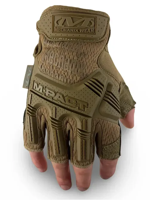 Тактичні безпалі рукавички MECHANIX M-PACT® Fingerless Койот Березань - изображение 1