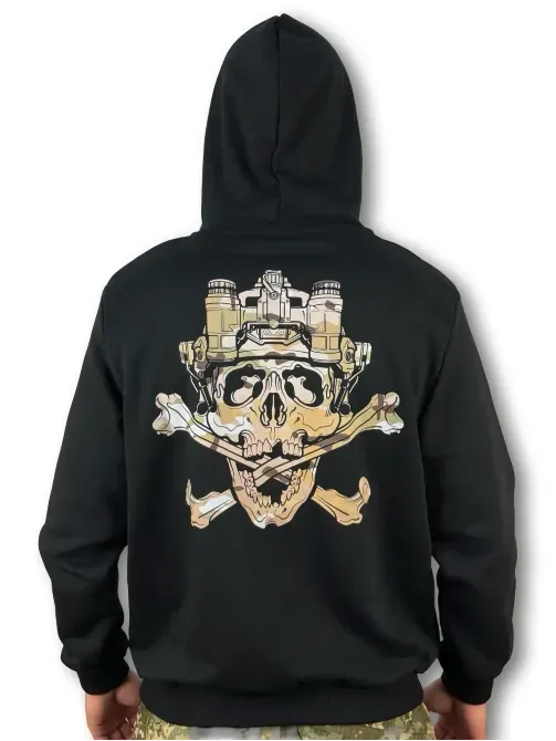 Чорна ХУДІ з принтом Березань - изображение 6