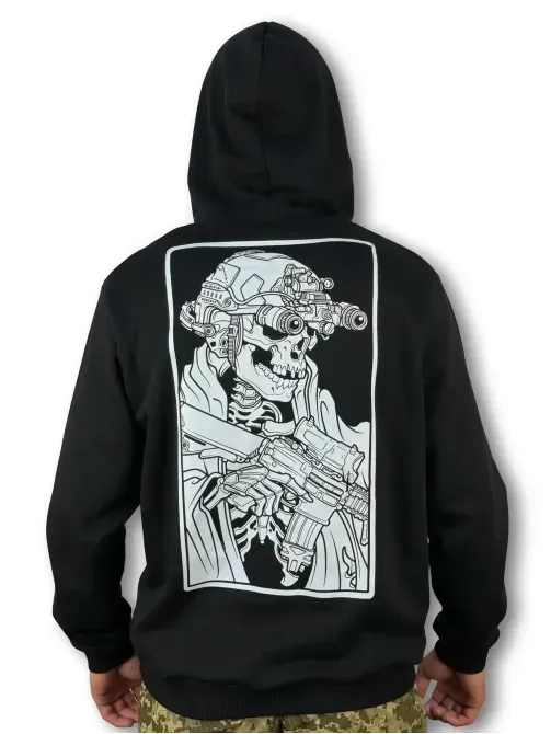 Чорна ХУДІ з принтом Березань - изображение 2