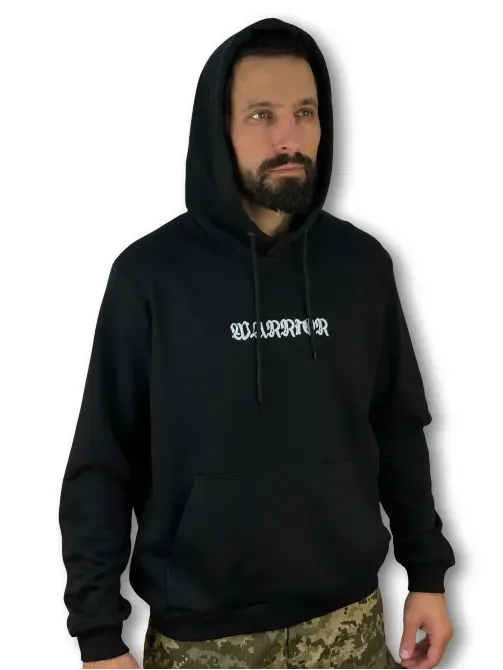 Чорна ХУДІ з принтом Березань - изображение 3