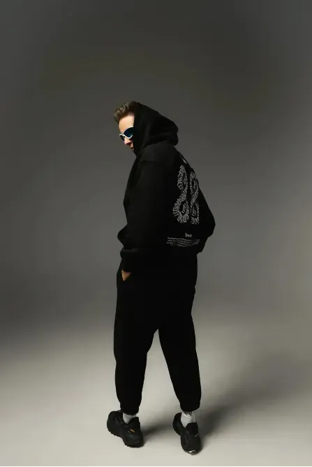 ETERNAL SCRIPT HOODIE BLACK Березань - изображение 3