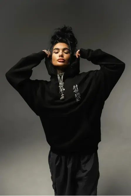 ETERNAL SCRIPT HOODIE BLACK Березань - изображение 4