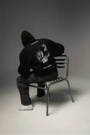 ECHO OF TIME HOODIE BLACK Березань