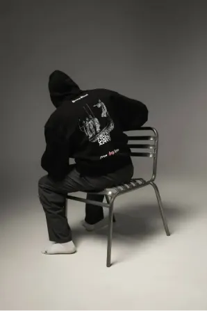 ECHO OF TIME HOODIE BLACK Березань - фото 3