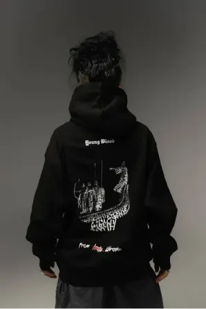 ECHO OF TIME HOODIE BLACK Березань - фото 4