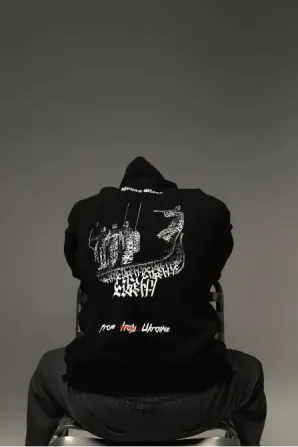 ECHO OF TIME HOODIE BLACK Березань - фото 1