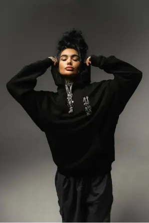 ECHO OF TIME HOODIE BLACK Березань - фото 5