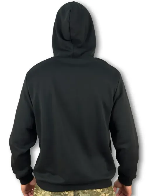 Чорна Худі з принтом Березань - изображение 4