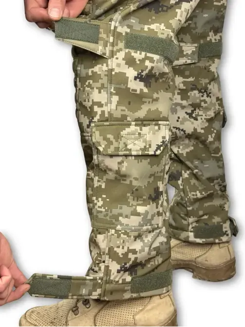 Тактичні штани Soft Shell з наколінниками "Піхота" Березань - изображение 4