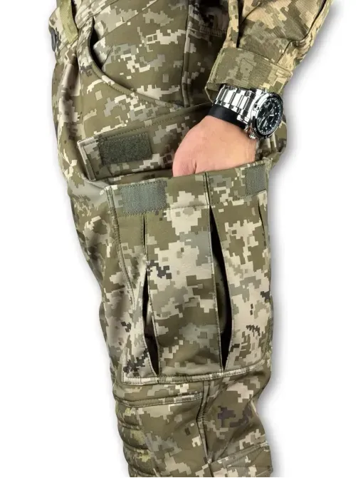 Тактичні штани Soft Shell з наколінниками "Піхота" Березань - изображение 3