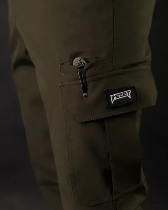 БРЮКИ КАРГО ТАКТИЧНІ BASIC Олива Березань - фото 4