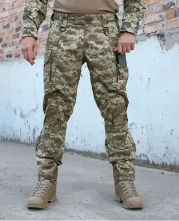 Тактичні штани Raptor Rip-Stop з наколінниками EVA Піксель Березань