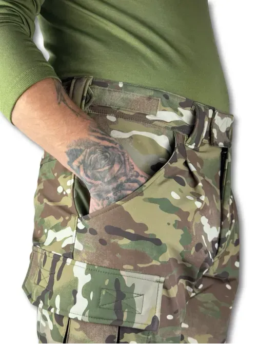 Тактичні штани Softshell "Яструб" Мультикам Березань - изображение 6