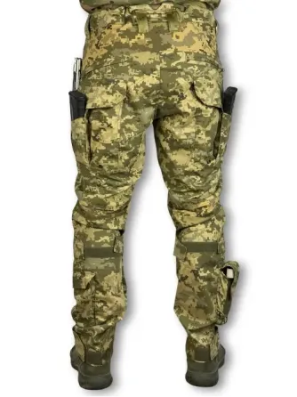 Тактичні штани Raptor «FLEX» з наколінниками та еластичними вставками Піксель Березань