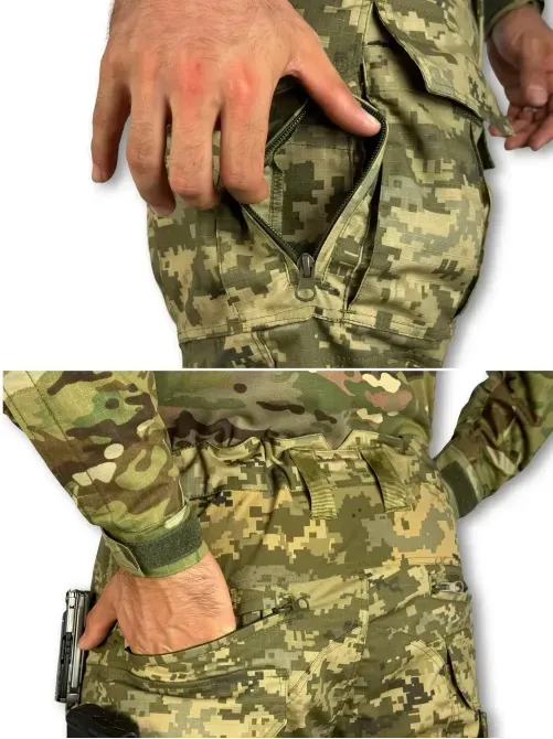 Тактичні штани Raptor «FLEX» з наколінниками та еластичними вставками Піксель Березань - фото 5