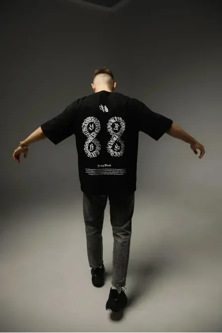 Футболка "ETERNAL SCRIPT" BLACK Березань - изображение 3