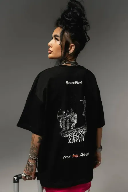 Футболка "ECHO OF TIME"BLACK Березань - фото 3