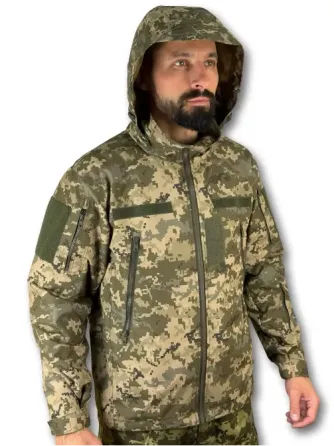 Куртка волого-вітрозахисна HUNTER PRO MAX Піксель Березань